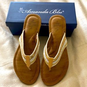 Amanda Blu Sequin Flip Flops
